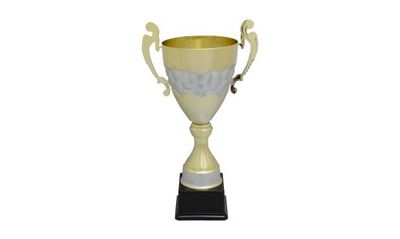 Cortina Series Gold Cup Trophy with Silver Accents: 13 Cortina Series Gold Cup Trophy with Silver Accents: 13"-108663