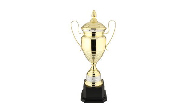 Pompei Series Gold Cup Trophy with Silver Accents: 24-1/4"-108747