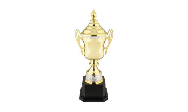 Murano Series Gold Cup Trophy with Silver Accents: 21-1/2"-108745