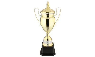 Pompei Series Gold Cup Trophy with Silver Accents: 24-1/4 Pompei Series Gold Cup Trophy with Silver Accents: 24-1/4"-108748