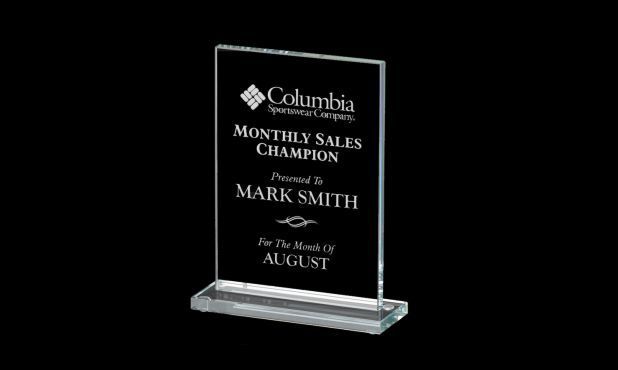 Stapleton Series Clear Glass Award: 6-1/4"-108603