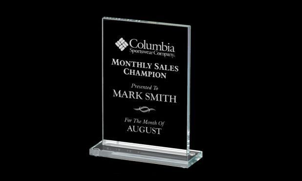 Stapleton Series Clear Glass Award: 7-1/2"-108604