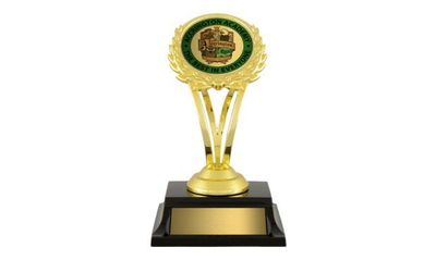 Corona Series Gold Trophy with 2" Insert Holder: 5-3/4"-108724