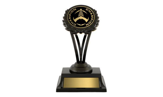 Corona Series Black Trophy with 2" Insert Holder: 5-3/4"-108727