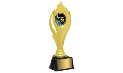 Inferno Series Gold Trophy with 2" Insert Holder: 10-1/4"-108729