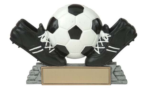 Twin Soccer Ball and Cleat Sculpture: 4