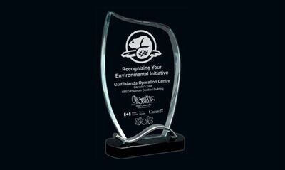Amazon Glass Award: 5-7/8 Amazon Glass Award: 5-7/8" x 9-1/4"-108774