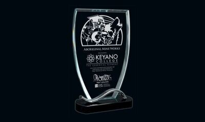 Mississippi Glass Award: 5-7/8" x 9-1/4"-108775