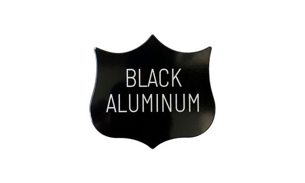 Black 3 Pt Shield: 1-1/2” x 1-1/4”-106098