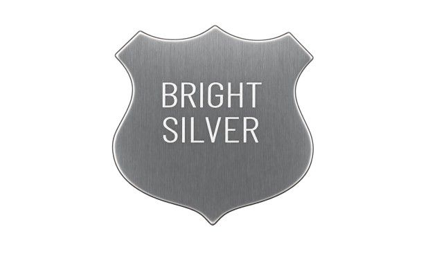 Bright Silver Sheriff Shield: 1-1/2” x 1-3/4”-106113