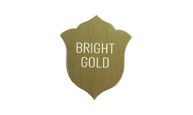 Bright Gold Tulip Shield: 1-1/2” x 1-3/4”-106118