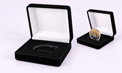 Black Velvet Coin Box for 1-3/4 Black Velvet Coin Box for 1-3/4" Coin-108597