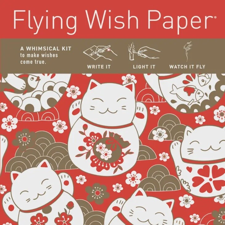 LUCKY CAT / Mini kit with 15 Wishes + Accessories