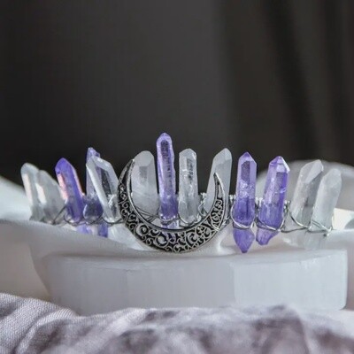 The High Priestess Crystal Quartz Crown