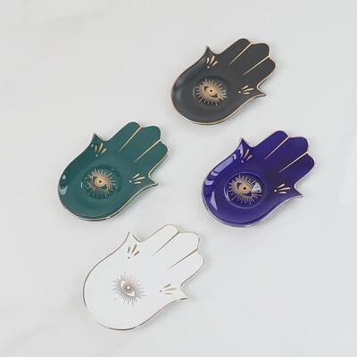 Evil Eye Hamsa Dish