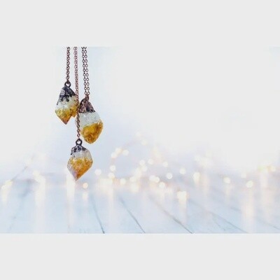 Raw Citrine Necklace