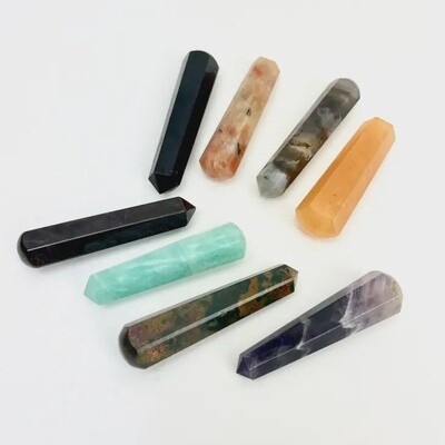 Crystal Faceted Wand-Single Term | 60-70mm