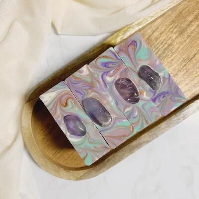 Crystal Soap 4oz - Namaste Centered | Amethyst