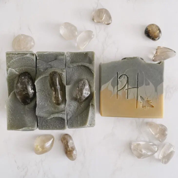 Crystal Soap 4oz - Namaste Protected | Smoky Quartz