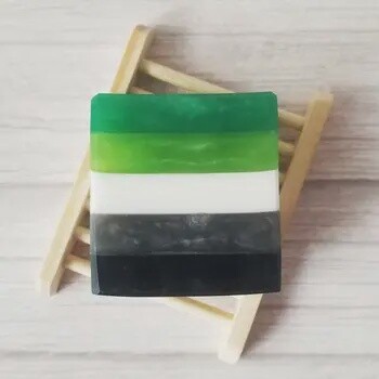 Aromantic Pride Artisan Soap - LGBTQ+ Pride Flag