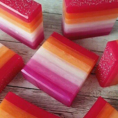 Lesbian Pride Artisan Soap , LGBTQ+ Pride Flag
