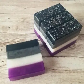 Ace Pride Artisan Soap - LGBTQ+ Pride Flag
