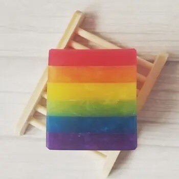 Rainbow Pride Soap - LGBTQ+ Pride Flag