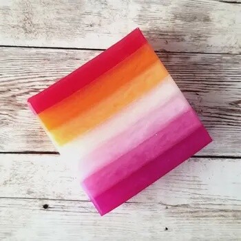 Lesbian Pride Artisan Soap , LGBTQ+ Pride Flag