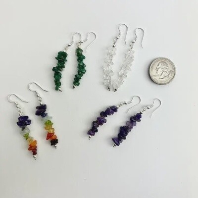 Crystal Chip Earrings