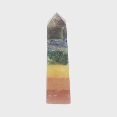 7 Chakra Bonded Rainbow Tower | Healing Stones for Balancing Energy Centers