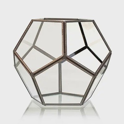 Glass Terrarium - Large Dodecahedron