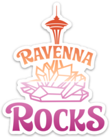 4 inch Pride Die Cut Sticker | Ravenna Rocks Brand, Colour: Lesbian
