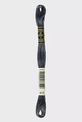 DMC 6-Strand Embroidery Floss-413 (iron)