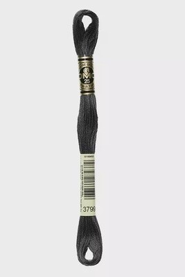 DMC 6-Strand Embroidery Floss-3799 (anthracite)