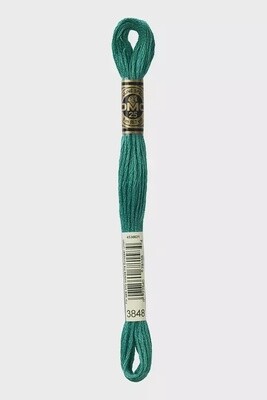 DMC 6-Strand Embroidery Floss-3848 (mermaid's tail)