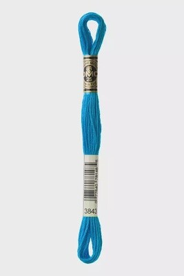 DMC 6-Strand Embroidery Floss-3843 (pool blue)
