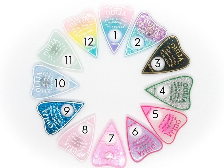 Spirit Board Planchette Needleminders | Ethereal Resin Collection, Colour: 1. Milky Unicorn