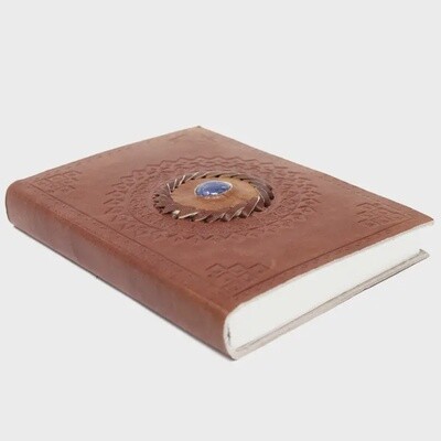 Leather Lapis Notebook (7x5in) | Vintage Style, Eco-Friendly Paper