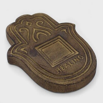 Healing Incense Plate | Hamsa Antique Stone