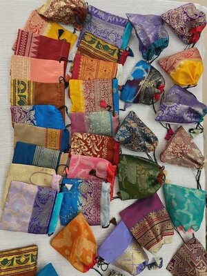 Upcycle Sari Gift Bag-Small