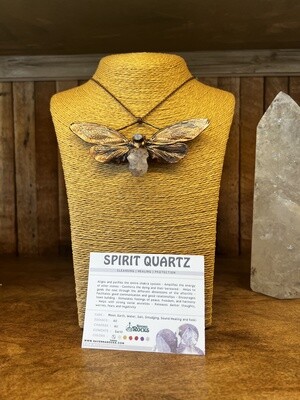 Electroformed Spirit Cicada Necklace