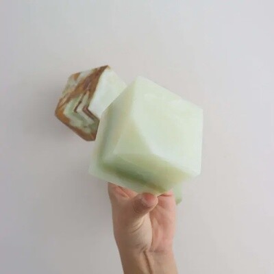 Green Onyx Standing Cube