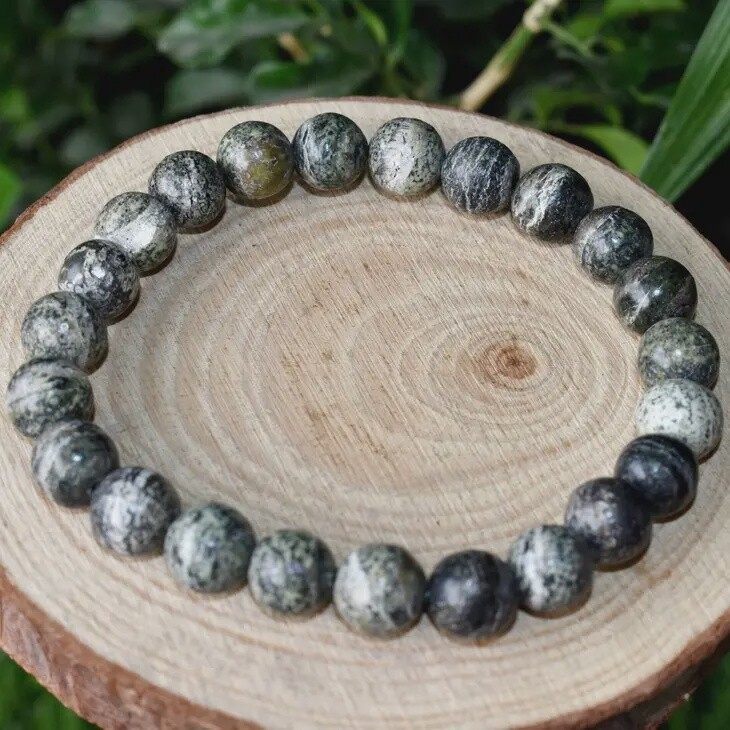 6mm Seraphinite Bead Stretch Bracelet