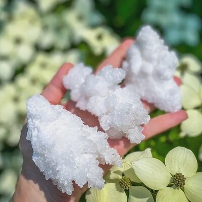 RAW White Aragonite Crystals