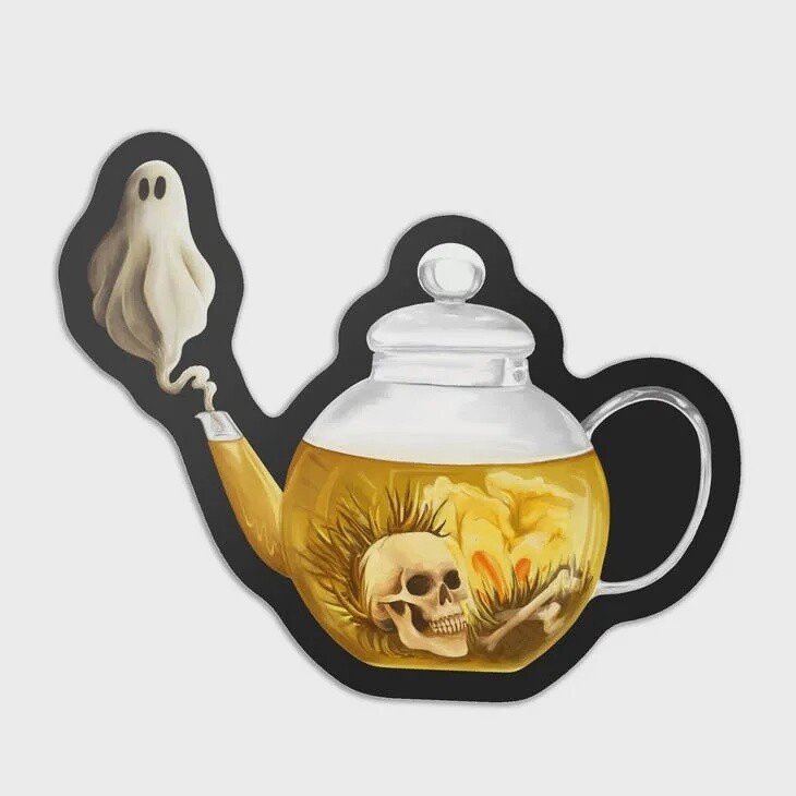 Ghost Tea Sticker | 3in