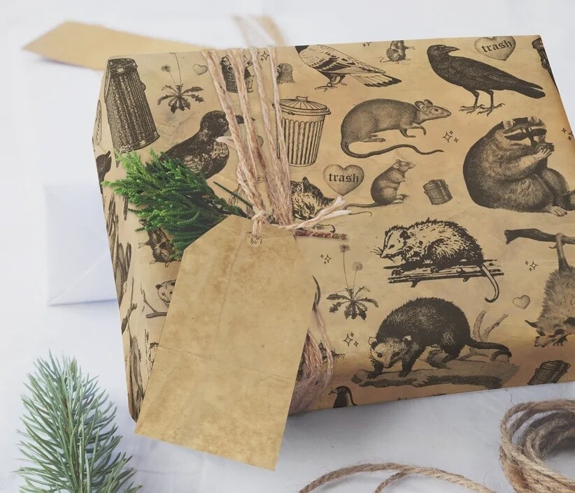 Vintage Wrapping Paper - Flat Pack Gift Wrap Sheets
