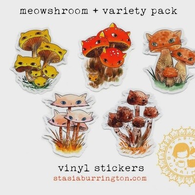 Meowshroom Mushroom Cats Sticker