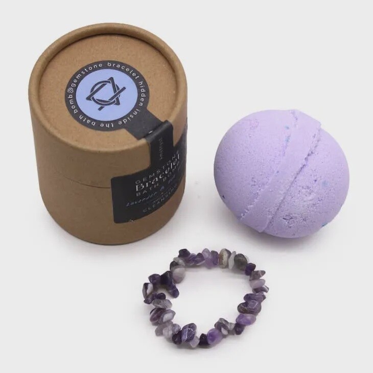 Gem Bracelet Bath Bomb | Amethyst