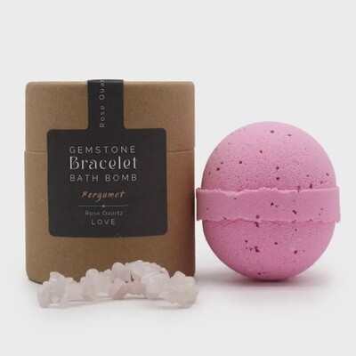 Gem Bracelet Bath Bomb | Rose Quartz