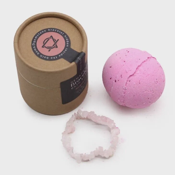 Gem Bracelet Bath Bomb | Rose Quartz